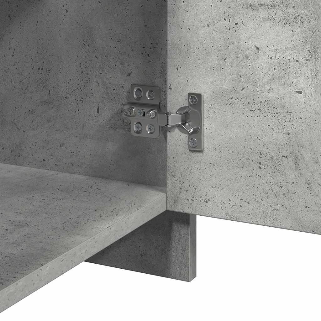 vidaXL Nachttische 2 Stk. Betongrau 45x34x44,5 cm Holzwerkstoff
