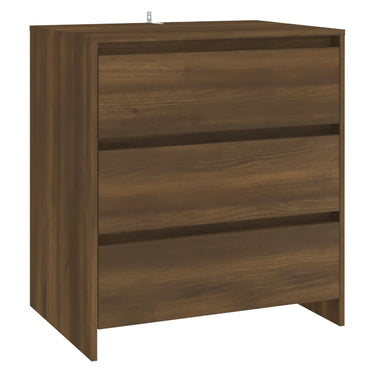 vidaXL Buffet marron aspect chêne 70x41x75 cm en bois d'ingénierie
