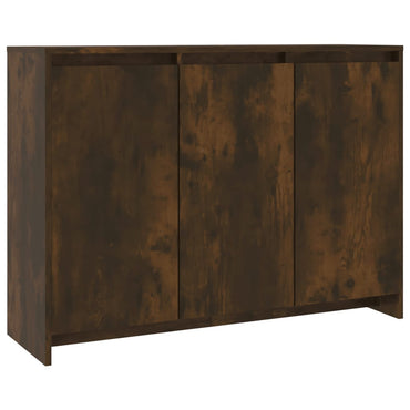 vidaXL Buffet chêne fumé 102x33x75 cm Bois d'ingénierie