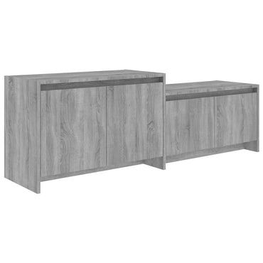 Meuble TV vidaXL Gris Sonoma 146,5x35x50 cm Bois d'ingénierie