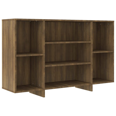 vidaXL Buffet marron aspect chêne 120x30x75 cm Bois d'ingénierie