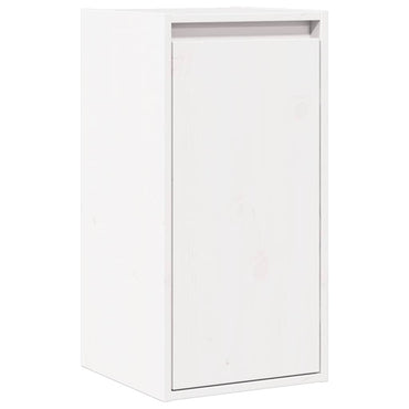 vidaXL Wandschrank Weiß 30x30x60 cm Massivholz Kiefer
