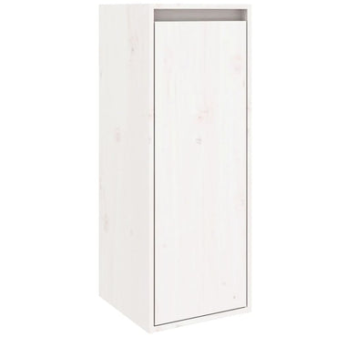 vidaXL Wandschrank Weiß 30x30x80 cm Massivholz Kiefer