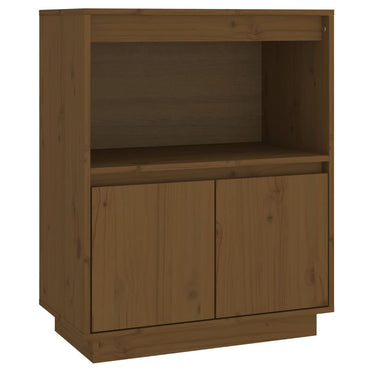 vidaXL Buffet brun miel 60x34x75 cm pin massif