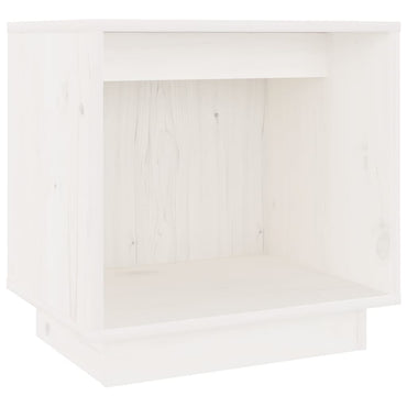 vidaXL Nachttisch Weiß 40x30x40 cm Massivholz Kiefer
