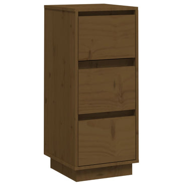 vidaXL Buffet brun miel 32x34x75 cm Bois de pin massif