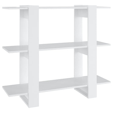 vidaXL Bücherregal/Raumteiler Weiß 100×30×87 cm