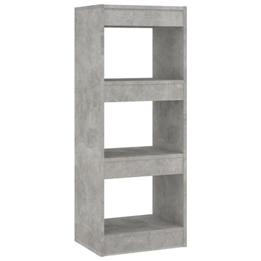 vidaXL Bibliothèque/Meuble de séparation gris béton 40x30x103 cm Bois d'ingénierie