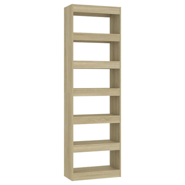 vidaXL Bücherregal/Raumteiler Sonoma-Eiche 60x30x198 cm
