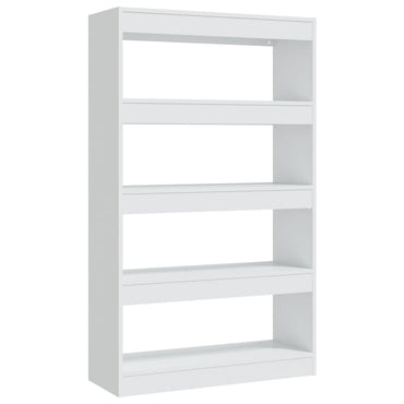 vidaXL Bücherregal/Raumteiler Weiß 80x30x135 cm Holzwerkstoff
