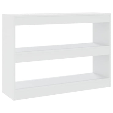 vidaXL Bücherregal/Raumteiler Weiß 100x30x72 cm