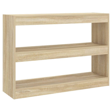 vidaXL Bücherregal/Raumteiler Sonoma-Eiche 100x30x72 cm