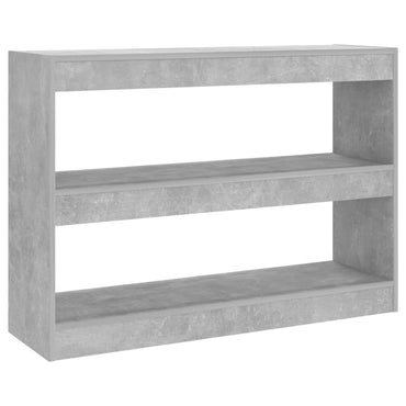 vidaXL Bücherregal/Raumteiler Betongrau 100x30x72 cm