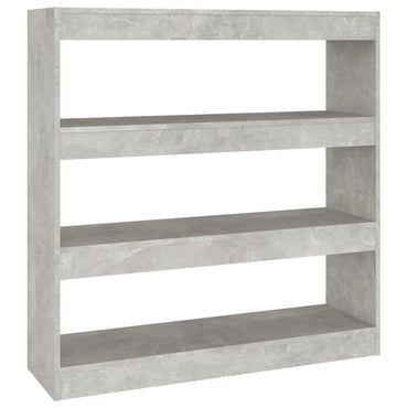 vidaXL Bücherregal/Raumteiler Betongrau 100x30x103 cm