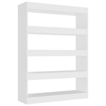 vidaXL Bücherregal/Raumteiler Weiß 100x30x135 cm