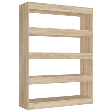vidaXL Bücherregal/Raumteiler Sonoma-Eiche 100x30x135 cm