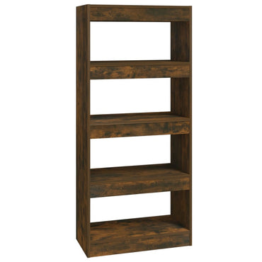 vidaXL Bibliothèque/Séparateur de pièce Chêne fumé 60x30x135 cm Bois d'ingénierie