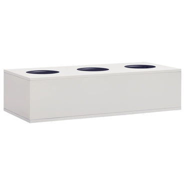 vidaXL Büroschrank mit Pflanzkasten Hellgrau 90x40x125 cm Stahl