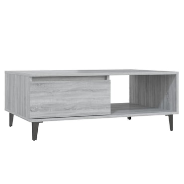 vidaXL Couchtisch Grau Sonoma 90x60x35 cm Holzwerkstoff