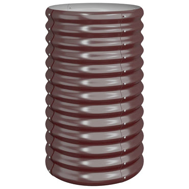 vidaXL Pflanzkübel Verzinkter Stahl 40x40x68 cm Braun