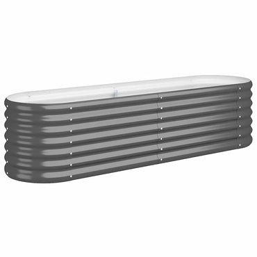 vidaXL Carré potager en acier galvanisé 152x40x36 cm Anthracite