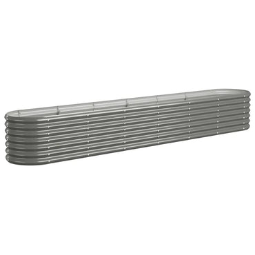 vidaXL Hochbeet Verzinkter Stahl 260x40x36 cm Grau