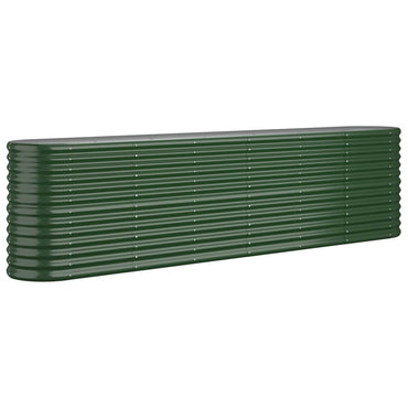 vidaXL Jardinière surélevée Acier galvanisé 260x40x68 cm Vert