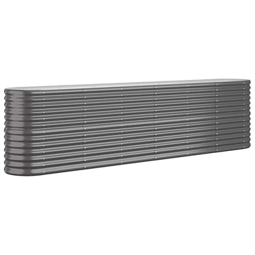 vidaXL Jardinière surélevée Acier galvanisé 260x40x68 cm Anthracite