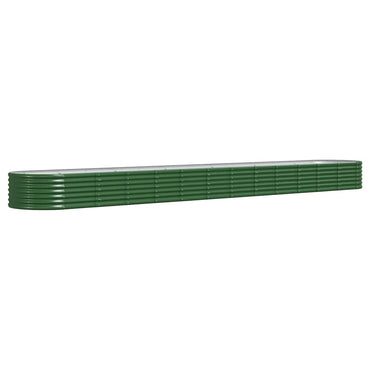 vidaXL Hochbeet Verzinkter Stahl 512x80x36 cm Grün