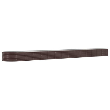 vidaXL Hochbeet Verzinkter Stahl 620x80x36 cm Braun