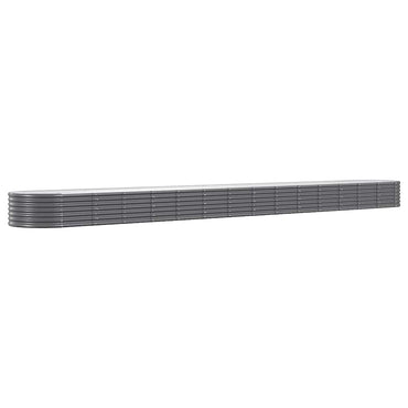 vidaXL Hochbeet Verzinkter Stahl 620x80x36 cm Anthrazit