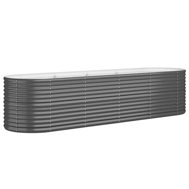 vidaXL Hochbeet Verzinkter Stahl 296x80x68 cm Anthrazit
