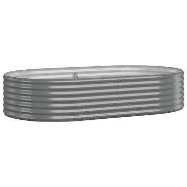 vidaXL Hochbeet Verzinkter Stahl 175x100x36 cm Grau
