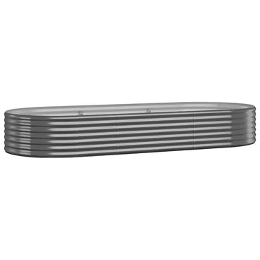 vidaXL Hochbeet Verzinkter Stahl 249x100x36 cm Anthrazit