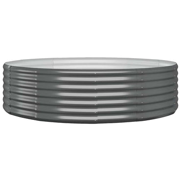 vidaXL Carré potager en acier galvanisé 140x140x36 cm Anthracite
