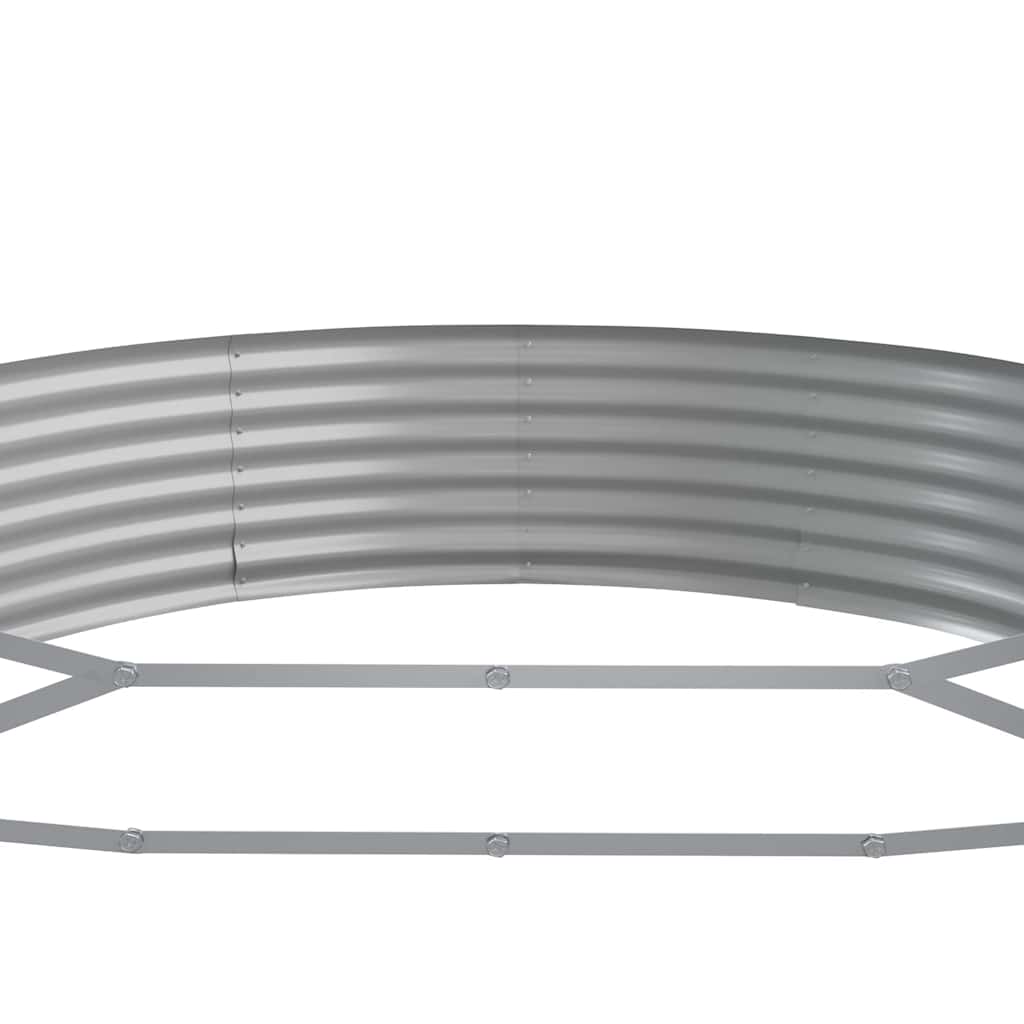 vidaXL Carré potager en acier galvanisé 296 x 140 x 36 cm anthracite