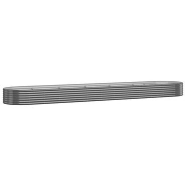 vidaXL Carré potager en acier galvanisé 600x140x36 cm Anthracite