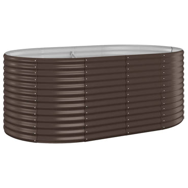 vidaXL Carré potager en acier thermolaqué 175x100x68 cm Marron