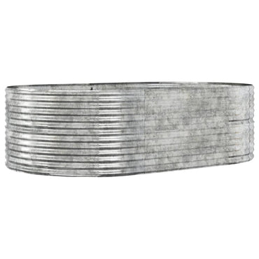 vidaXL Carré potager argenté 212x140x68 cm Acier galvanisé