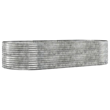 vidaXL Carré potager argenté 291x140x68 cm Acier galvanisé
