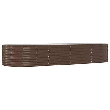vidaXL Carré potager marron 367x140x68 cm Acier galvanisé