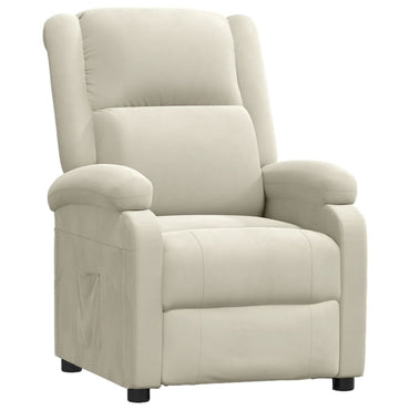 vidaXL Relaxsessel Creme Samt