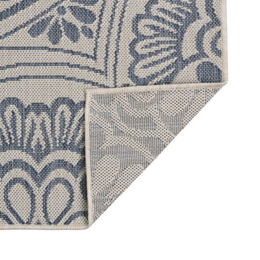 vidaXL Tapis d'extérieur tissé à plat 200x280 cm Motif bleu