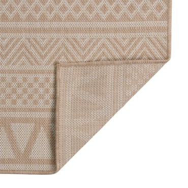 vidaXL Tapis d'extérieur tissé à plat 200x280 cm Marron rayé