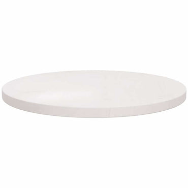 vidaXL Plateau de table Blanc Ø50x2,5 cm Pin massif