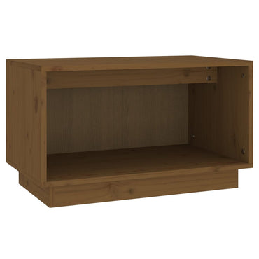 vidaXL Meuble TV marron miel 60x35x35 cm Bois de pin massif