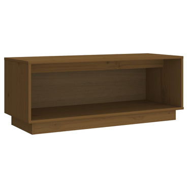 Meuble TV vidaXL marron miel 90x35x35 cm bois de pin massif
