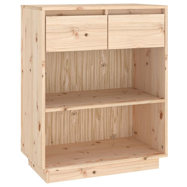 vidaXL Beistellschrank 60x34x75 cm Massivholz Kiefer