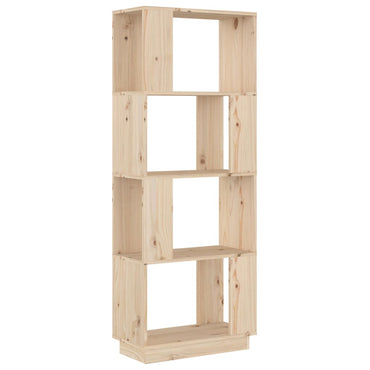 vidaXL Bücherregal/Raumteiler 51x25x132 cm Massivholz Kiefer