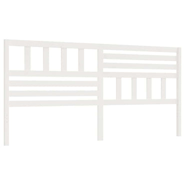 vidaXL Tête de lit blanc 186x4x100 cm Bois de pin massif